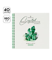 Скетчбук 40л. А-5 гр. 190х190 «Crystal. Emerald Stone» 160г/м GL