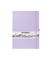 Скетчбук 21х30см 80л.,140 гр/м Sketchmarker фиол. пастельн.